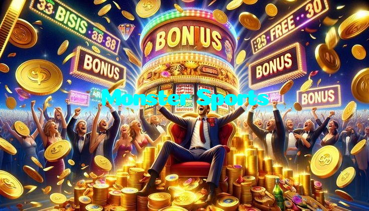 Monster Sports casino presented on mobile device in Pakistan with slots and live games